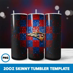 New England Patriots Football Team 7 20oz Skinny Tumbler Png Digital Download