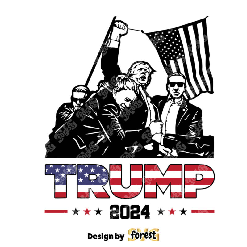 Trump Rally 2024 SVG PNG Donald Trump Survived Shot At Election SVG
