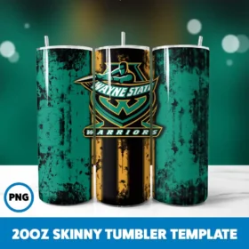 Wayne State 20oz Skinny Tumbler Png Digital Download