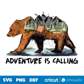 Adventure Is Calling Png Bear Forest Png Adventure Png Digital Download Design