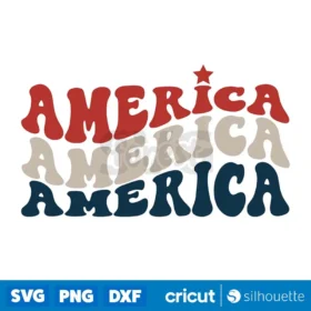 America America America Svg 4Th Of July Patriotic Svg Instant Download