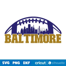 Baltimore Football Skyline Svg Digital Download