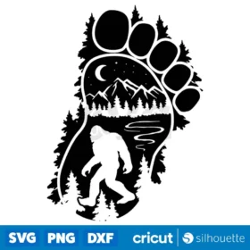 Bigfoot Svg Big Foot Svg Wild Monster Svg Big Foot Svg Cut Files For Cricut Png Jpg Dxf Eps