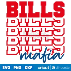 Bills Mafia Svg Nfl Football Team T Shirt Svg Design Cut Files Cricut Sublimation Digital Download Svg