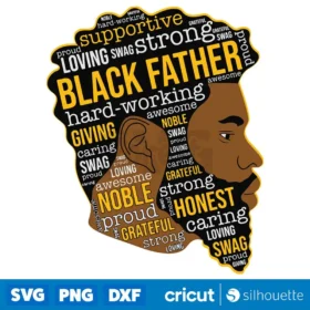 Black Father Sublimation Design Svg Fathers Day Svg