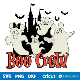 Boo Crew Svg Ghost Castle Disney Svg Disney Halloween Svg Digital Download Design