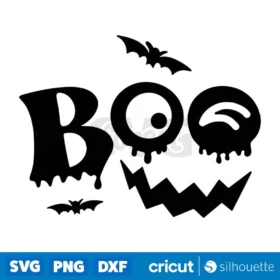 Boo Pumpkin Halloween Svg Instant Download