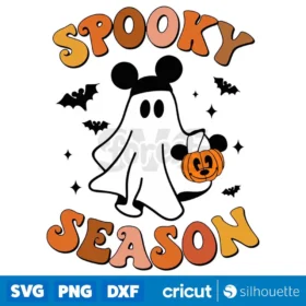 Boo Spooky Season Svg Trick Or Treat Svg Halloween Svg Digital Download Design