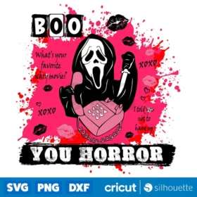 Boo You Horror Svg Ghostface Svg Halloween Svg Instant Download