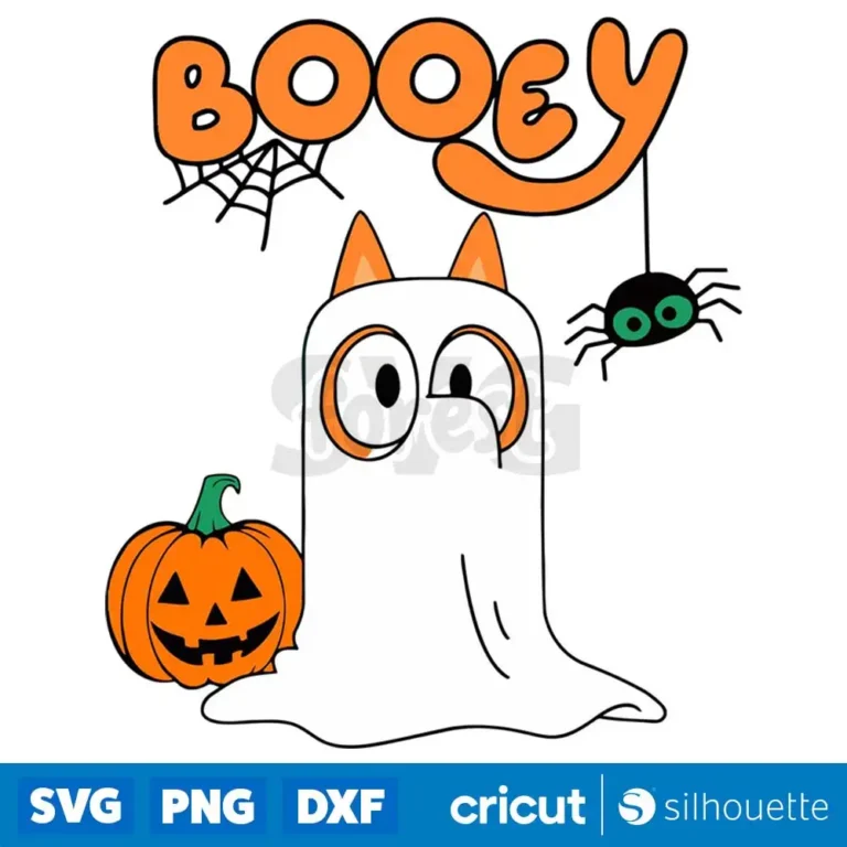 Booey Bluey Bingo Ghost Halloween Svg