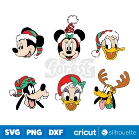 Bundle Character Disney Christmas Svg Disney Christmas Svg