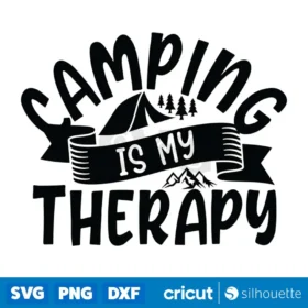 Camping Is My Theraphy Instant Download