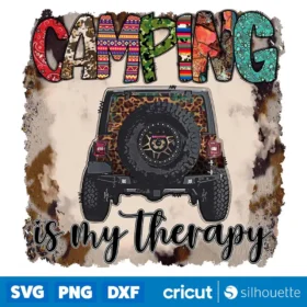 Camping Is My Therapy Png Camper Life Png Camping Png Digital Download Design