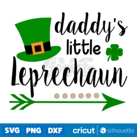 Daddys Little Leprechaun Svg Digital Download Design