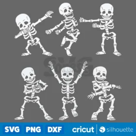 Dancing Skeletons Dance Challenge Svg Digital Download Svg