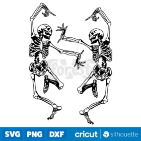 Dancing Skeletons Svg Funny Halloween Svg