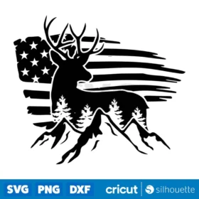 Deer Svg Mountain Svg Hunting Svg Camping Svg