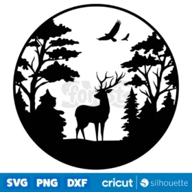 Deer Wildlife Svg Adventure Svg Camping Svg Deer Clipart Svg Deer Cricut Svg Wildlife Svg Forest Clipart Svg