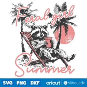 Feral Girl Summer Svg Summer Shirt Design Summer Graphic Svg