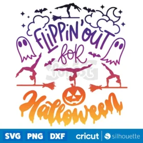 Flippin Out For Halloween Svg Halloween Gymnastics Svg Instant Download