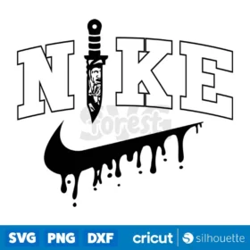 Freddy Krueger Knife X Nike Svg Horror Halloween Svg Instant Download
