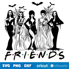 Halloween Friends Svg Elvira Svg Lily Munster Svg Morticia Svg