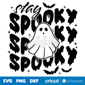 Halloween Stay Spooky Svg Boho Halloween Svg Front And Back Tshirt Design Svg