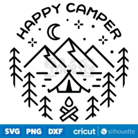 Happy Camper Svg Cut File