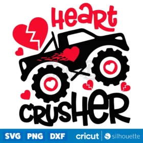 Heart Crusher Svg Valentines Day Svg