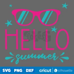 Hello Summer Sunny Days Svg Digital Download Design