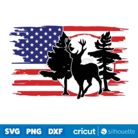 Hunting Svg Deer Svg Camping Svg American Flag Svg For Shirt Instant Download