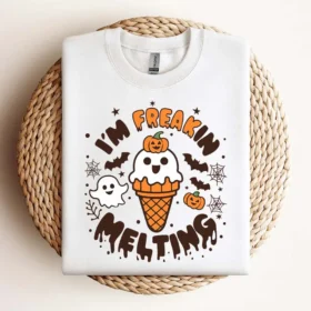 Im Freakin Melting Spooky Ice Cream Cone Svg Design