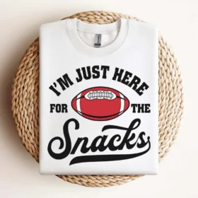 Im Just Here For The Snacks Svg American Football Fan Svg Design