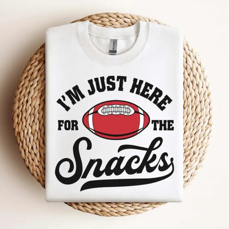Im Just Here For The Snacks Svg American Football Fan Svg Design