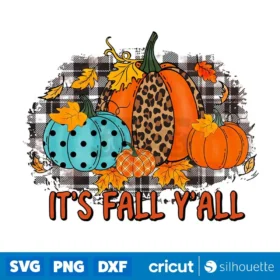 Its Fall Yall Pumpkin Png Sublimation Design