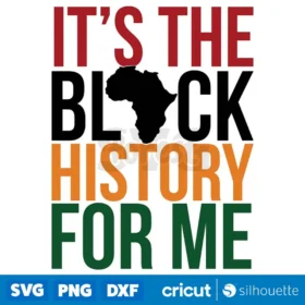 Its The Black History For Me Svg Black History Month T Shirt Design Svg Cut Files