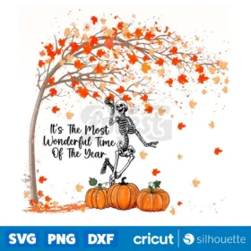 Its The Most Wonderful Time Of The Year Skeleton Fall Tree Png