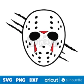Jason Voorhees Facemask Svg Instant Download