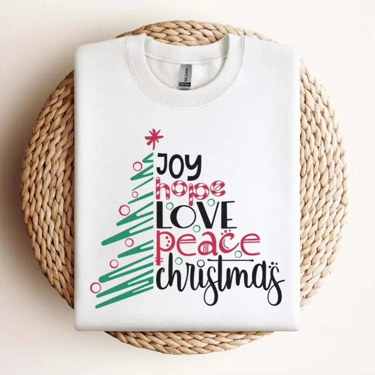 Joy Hope Love Peace Christmas Svg Design