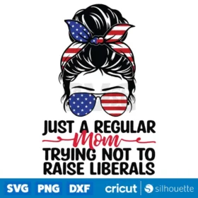 Just A Regular Mom Svg Patriotic Svg