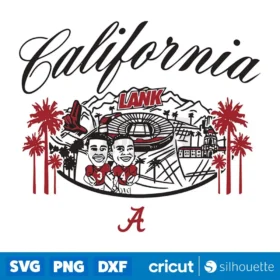 Lank California Alabama Football Svg