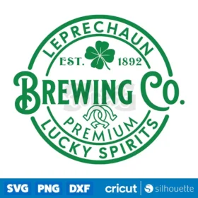 Leprechaun Brewing Co Svg St Patrick Day Svg Shamrock Svg Leprechaun Svg