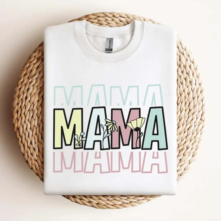 Mama Svg Mothers Day T Shirt Stacked Design Svg Cut Files Cricut Sublimation Design