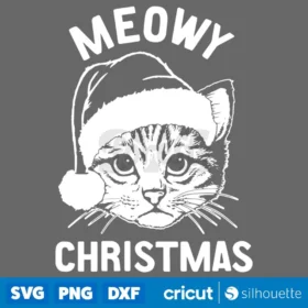 Meowy Christmas Svg Digital Download Svg