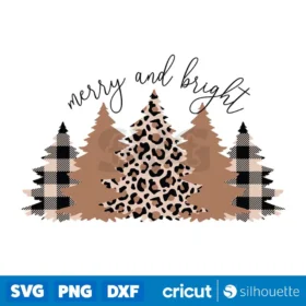 Merry Bright Christmas Tree Svg Merry Bright Svg Christmas Tree Svg