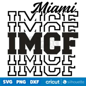 Miami Imcf Svg Inter Miami Soccer Team Fans T Shirt Retro Design Svg Png Files