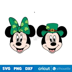 Mickey And Minnie St Patricks Day Svg