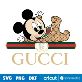 Mickey Gucci Svg Disney Brand Logo Fashion Brand Svg