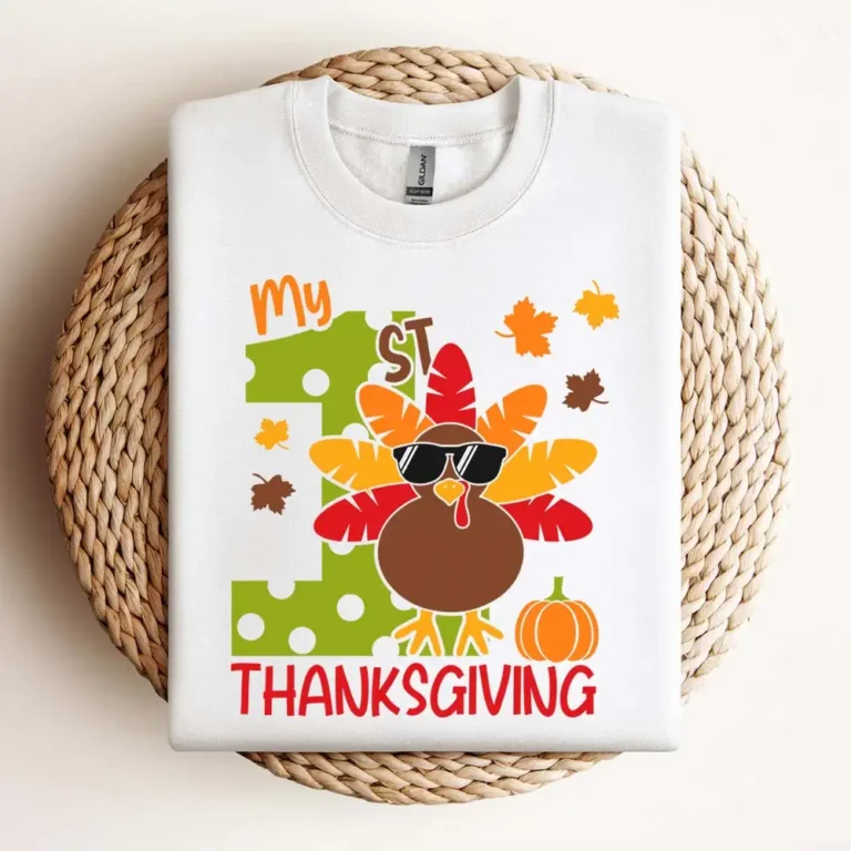 My 1St Thanksgiving Svg Boy Turkey First Thanksgiving Svg Design Design