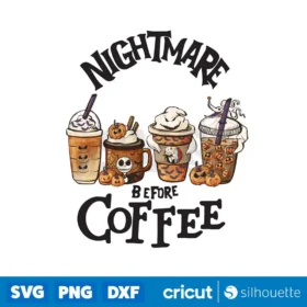 Nightmare Before Christmas Coffee Png Halloween Coffee Png Digital Download Design